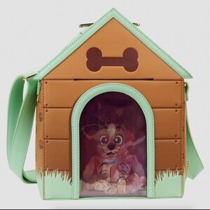 Loungefly Disney Dogs Dog House Triple Lenticular Figural Crossbody ( Price Firm